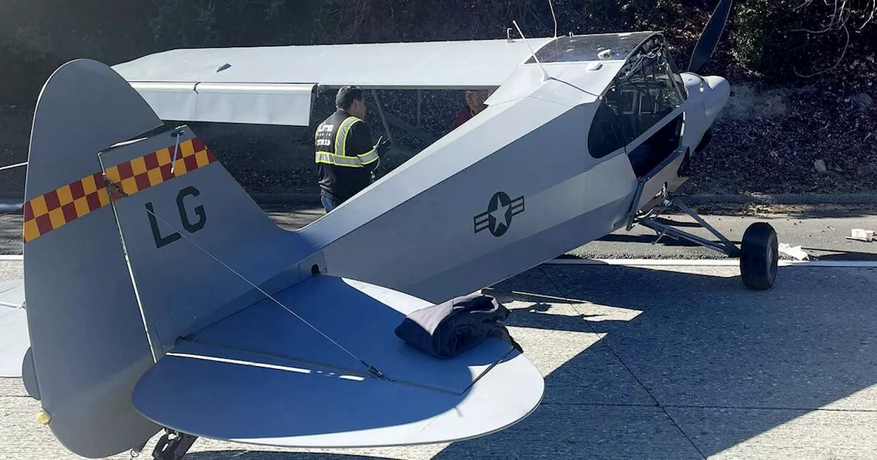 Pilot makes emergency landing on highway in Silicon Valley