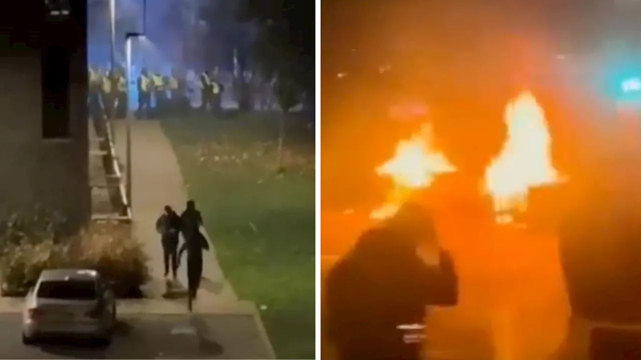 Police attacked with fireworks, bricks and bottles as masked youths cause bonfire night chaos across Edinburgh