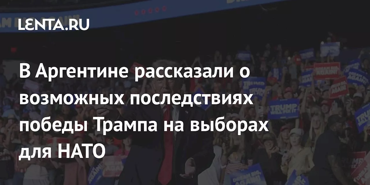 В Аргентине рассказали о возможных последствиях победы Трампа на выборах для НАТО