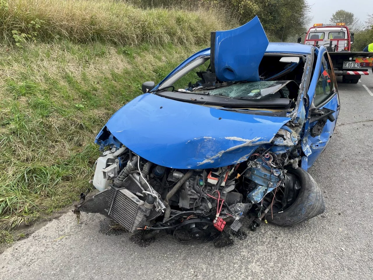 Un mort et un blessé dans un violent face-à-face entre deux voitures à Liercourt