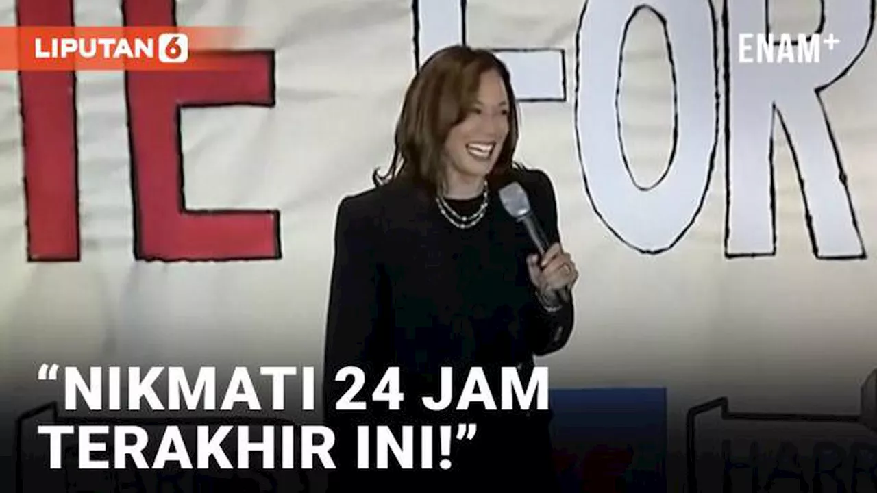 VIDEO: Semangat Kamala Harris Menyongsong Hari Terakhir Kampanye