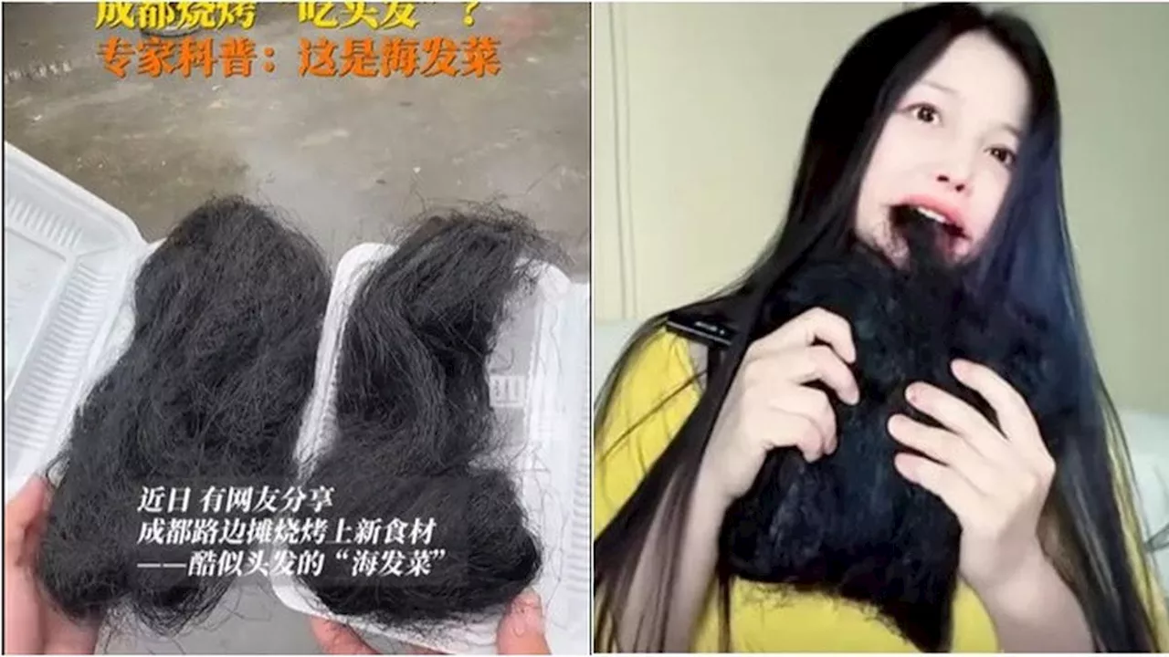 Viral Street Food China Mirip Segumpal Rambut Hitam, Laris Buat Camilan