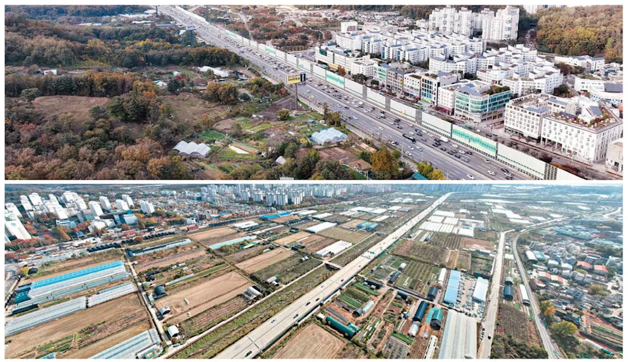 내곡동 주민들 '연초부터 땅값 올라'…인근 아파트 단지도 환호