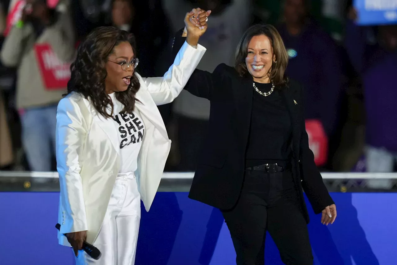 On the night before Election Day, Kamala Harris brings in celebrities