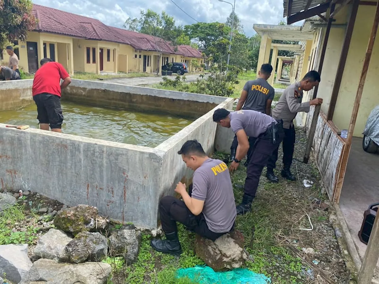 Dukung Ketahanan Pangan, Polres Simalungun Tabur 2000 Benih Ikan Lele