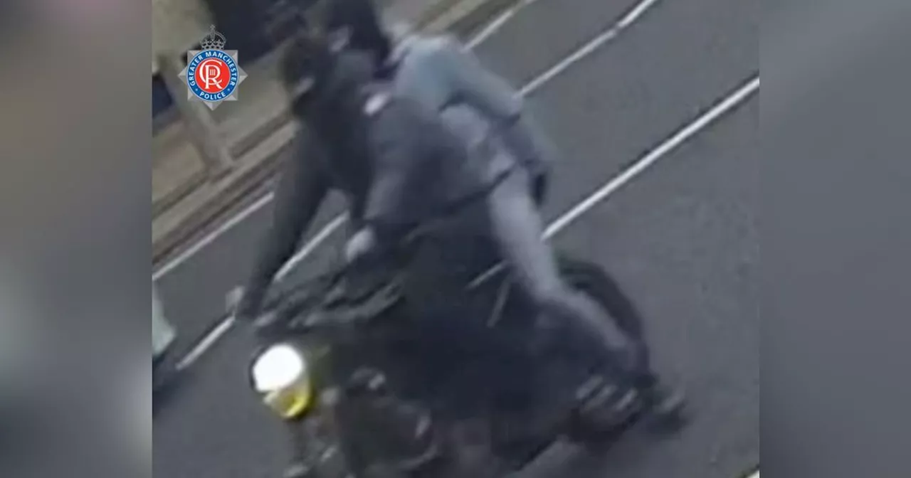 CCTV released after moped rider 'threatened with knife' on Manchester street