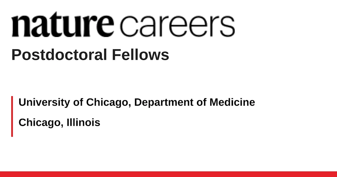  Chicago, Illinois job with University of Chicago, Department of Medicine