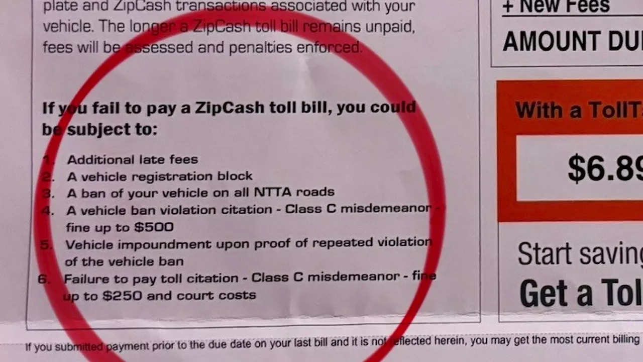 Driver receives toll bills for another car with fake plates