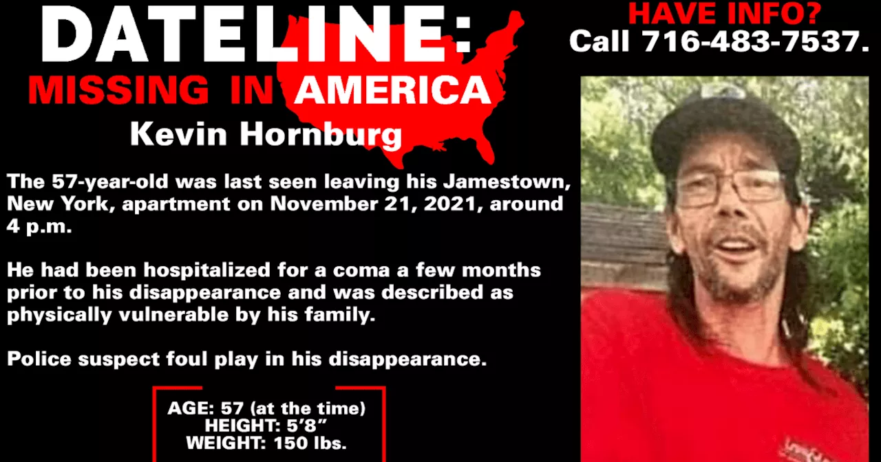 Kevin Hornburg missing from Jamestown, New York, since November 2021