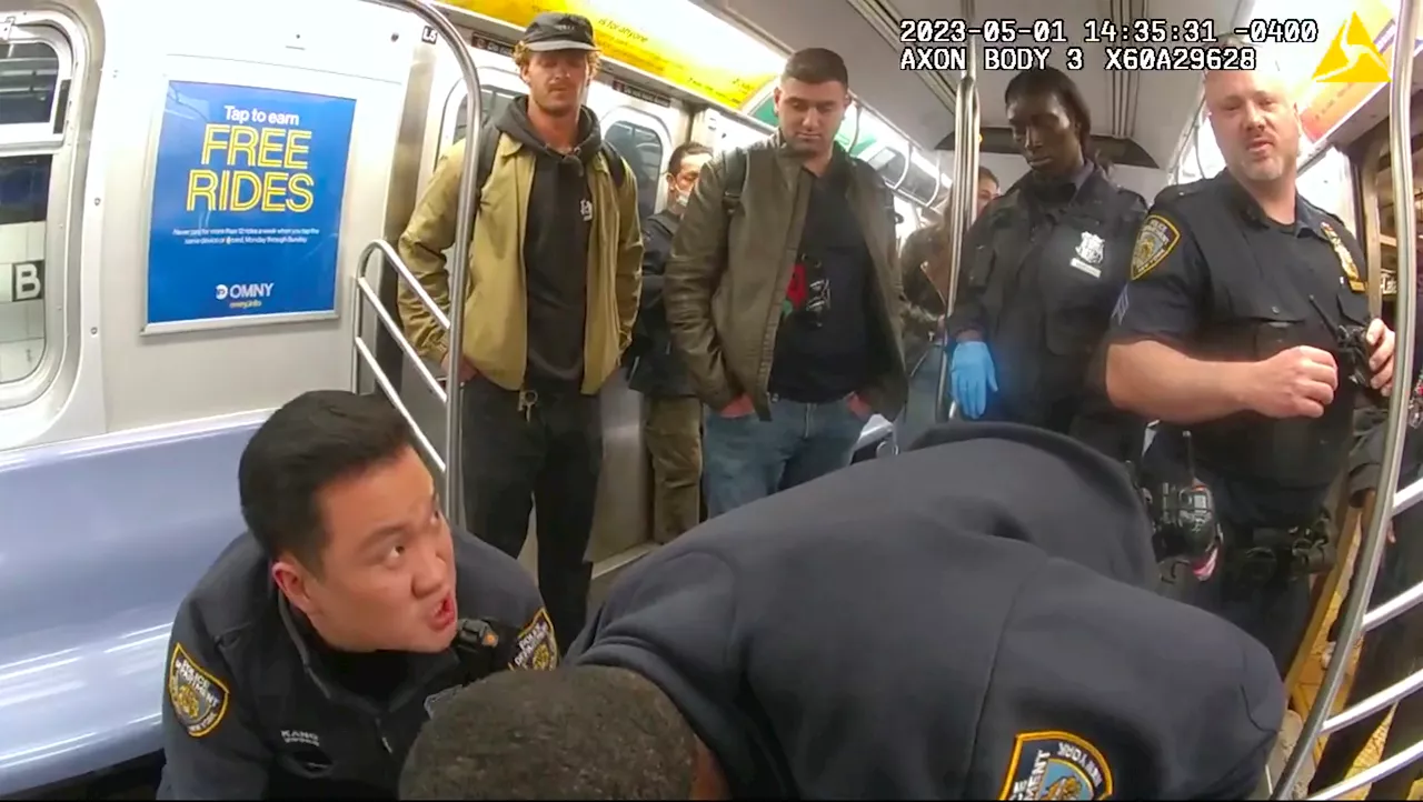 Jury sees video of subway chokehold that led to Marine veteran's manslaughter trial