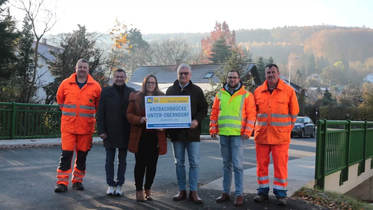 Die Anzbachbrücke wurde jetzt offiziell eröffnet