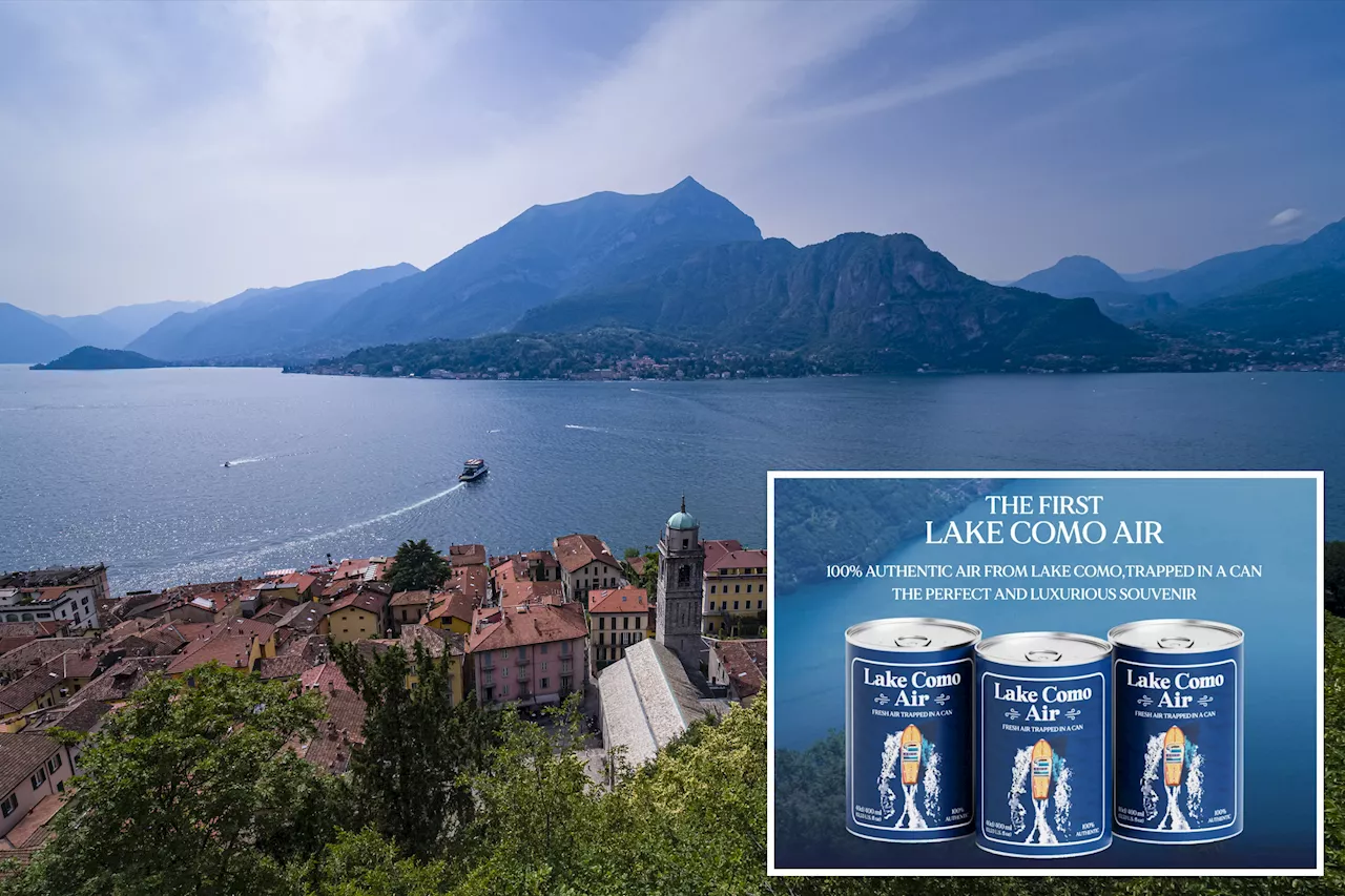 'Heavenly' can of air from glamorous Lake Como being sold for $11: '100% authentic'