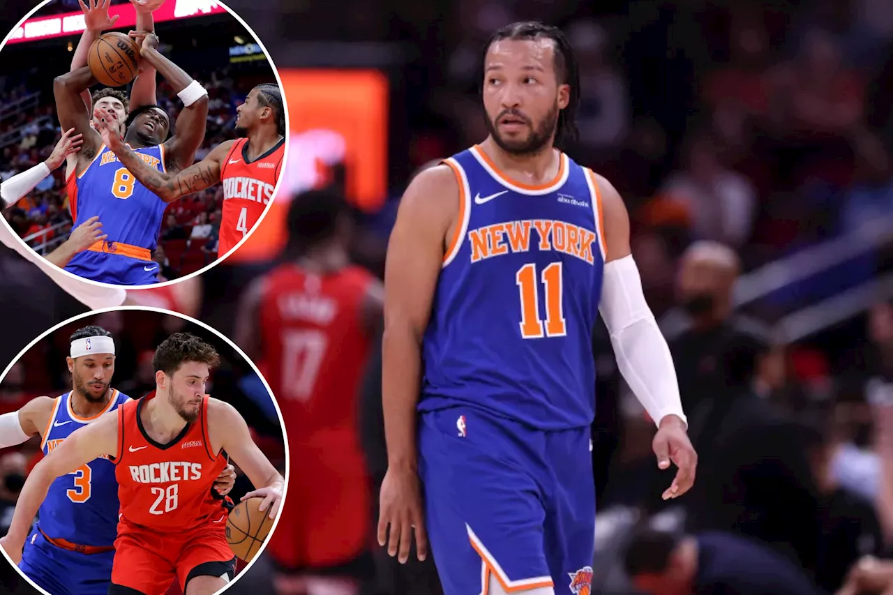 Jalen Brunson falters late as Knicks fail first late-game test in loss to Rockets