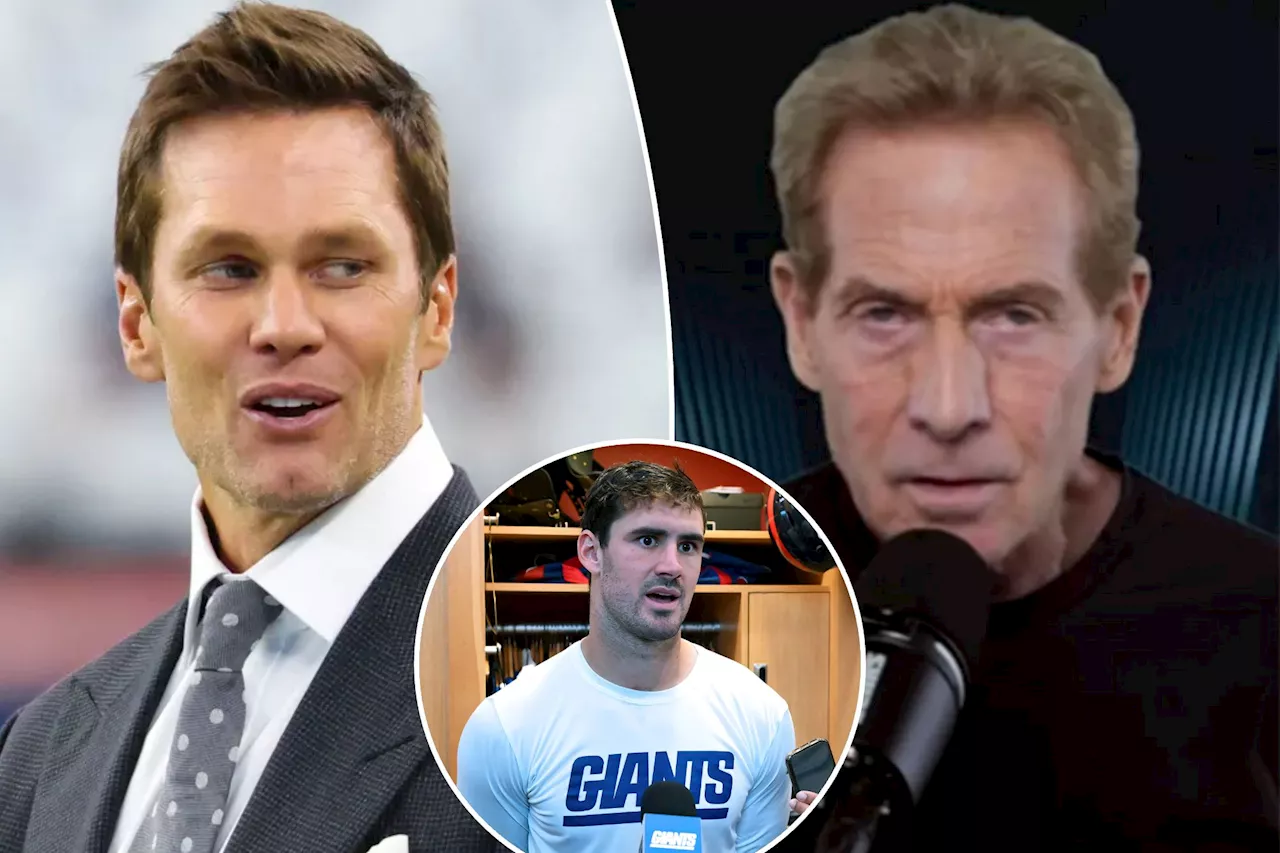 Skip Bayless shades Tom Brady's broadcaster abilities with Daniel Jones jab