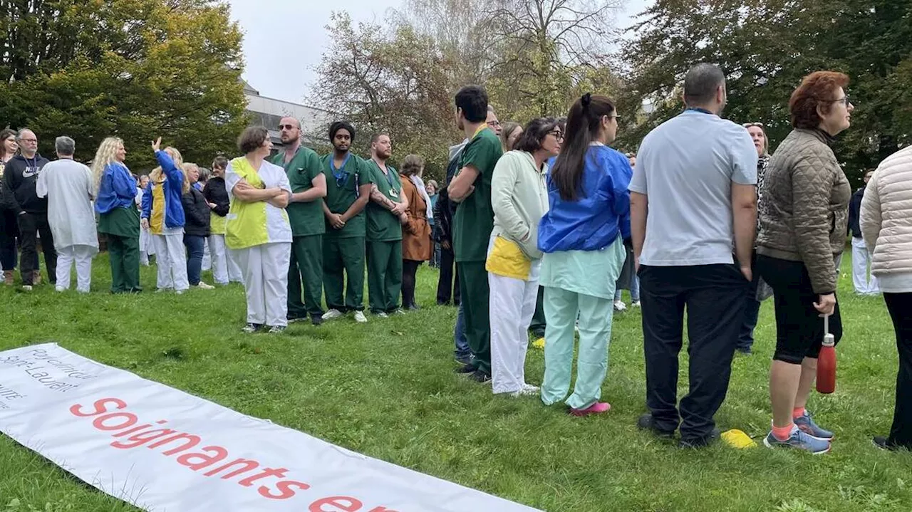 À Rennes, les personnels de la polyclinique Saint-Laurent manifestent pour les salaires