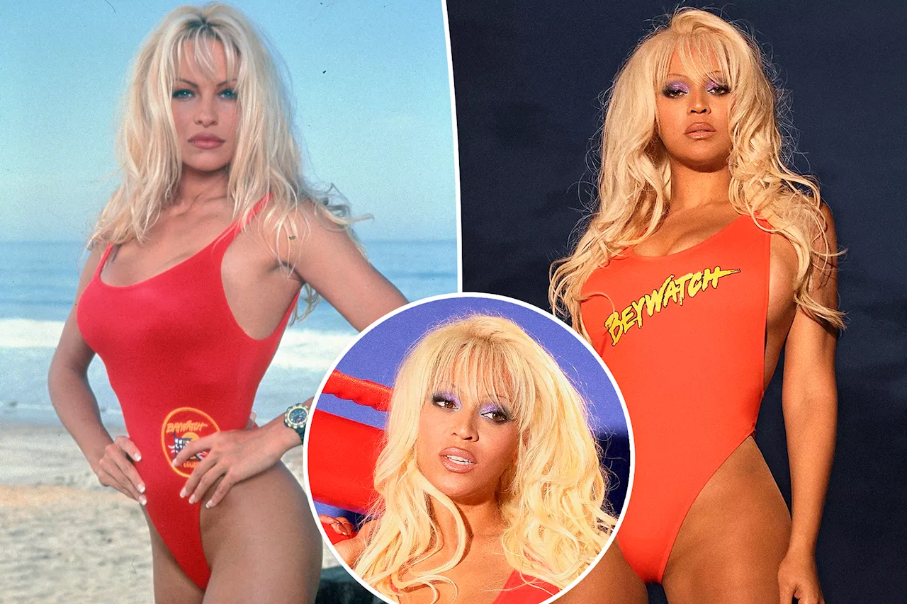 Beyoncé transforms into Pamela Anderson with epic ‘Beywatch’ Halloween costume