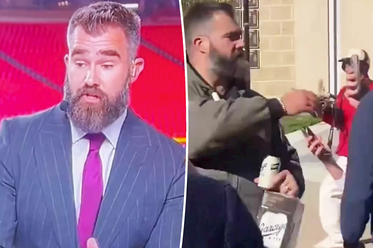 Jason Kelce expresses remorse over 'heated' moment he slammed student's phone to the ground: 'I'm not proud of it'