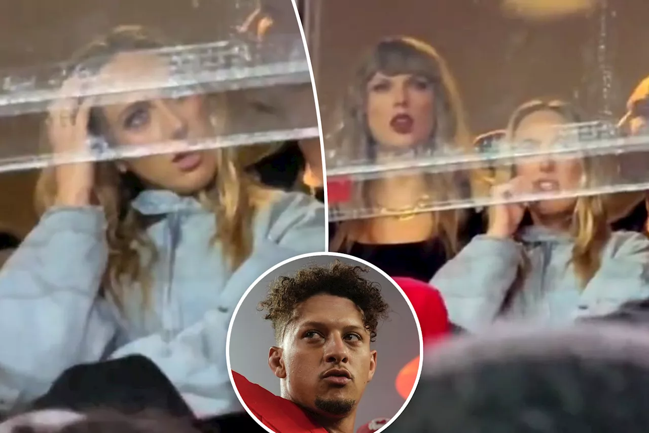 Watch Taylor Swift comfort a stressed Brittany Mahomes after Patrick's mid-Chiefs game injury