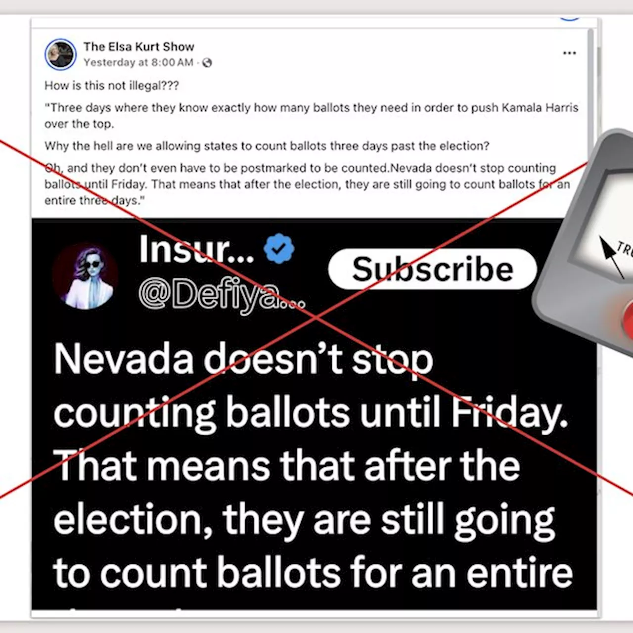 Nevada mail ballots require postmark by Election Day