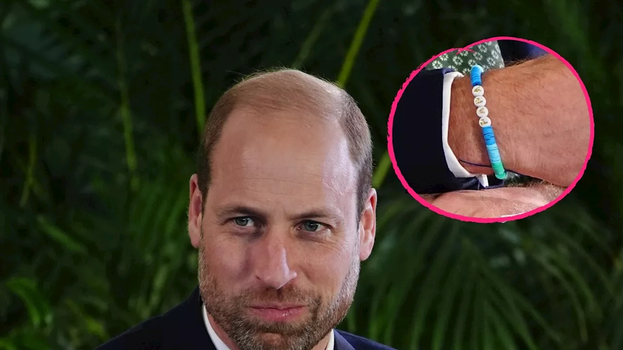 Prinz William trägt 'Papa'-Armband von Prinzessin Charlotte