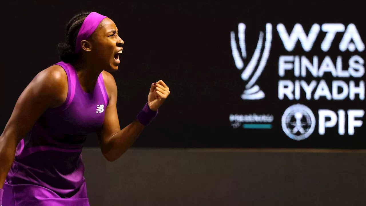 WTA Finals : Gauff écarte Swiatek et rejoint les demi-finales, Sabalenka assurée de finir l'année N.1 mondiale