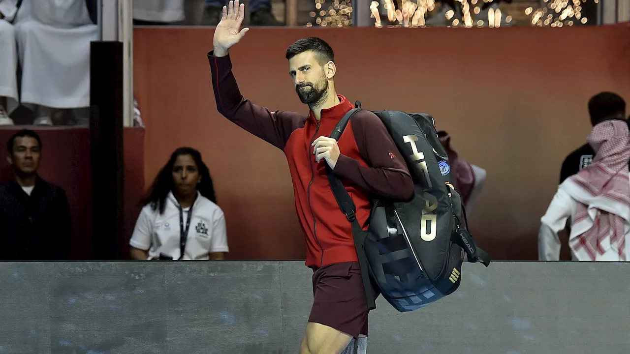 Novak Djokovic se da de baja de las Finales ATP por 'una lesión en curso'