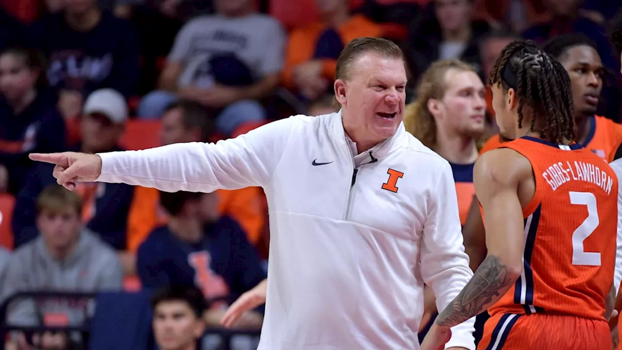 Illinois Center Tomislav Ivisic Exits Due to Injury, Quickly Returns