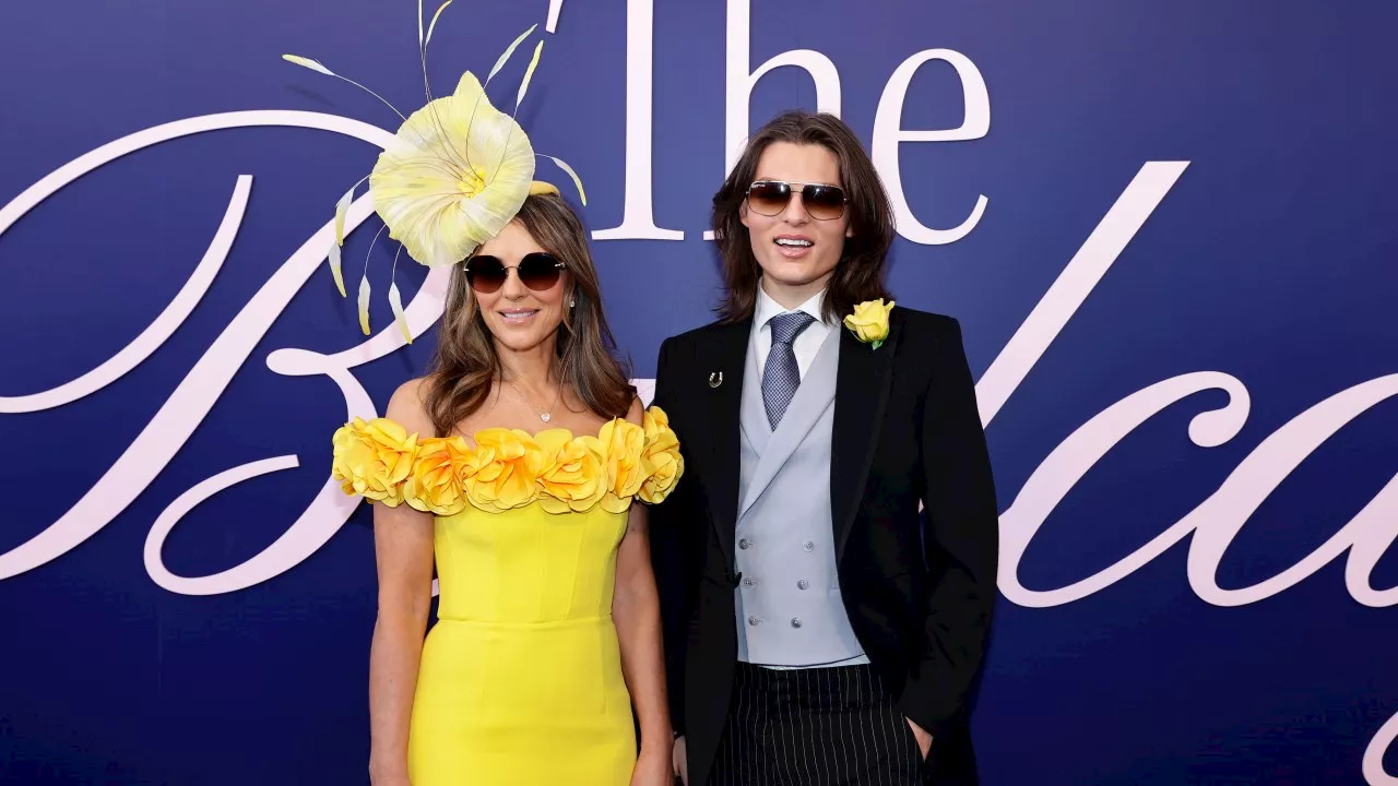 Liz Hurley stuns with lookalike son ahead of 2024 Melbourne Cup