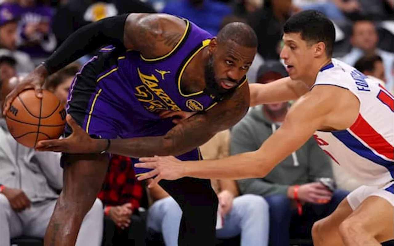 NBA, risultati della notte: crollo Lakers a Detroit, Cavs e OKC continuano a volare