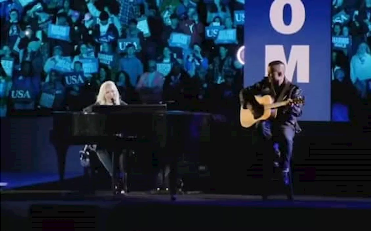 Usa 2024, ultimo comizio di Kamala Harris: Lady Gaga canta 'God Bless America'