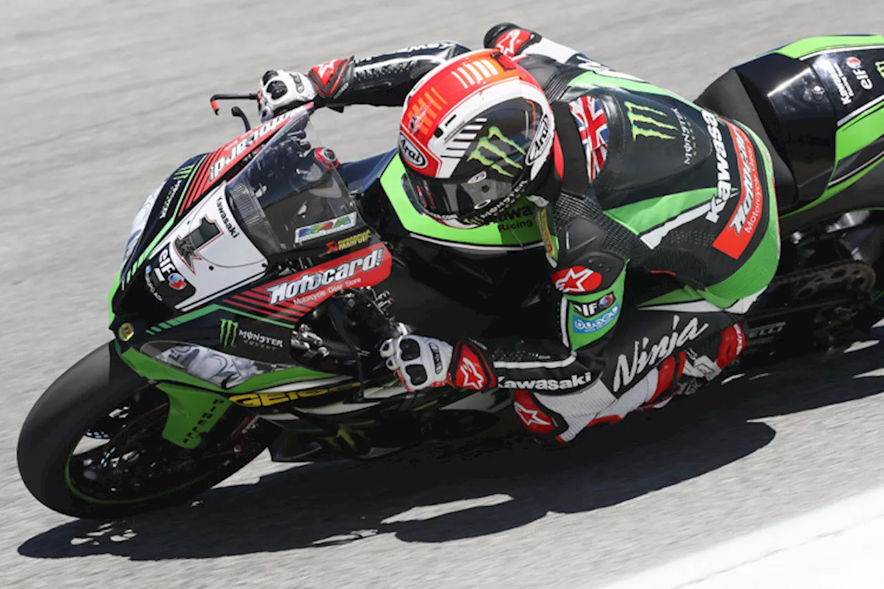 Jonathan Rea (Kawasaki) fehlen 0,074 sec zur Bestzeit