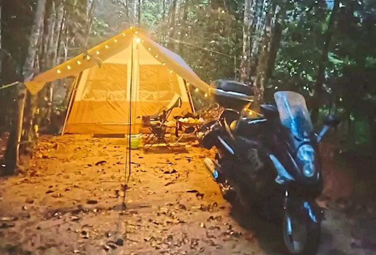 One man and his bike: Malaysian camper finds peace and solitude on his solo motorbike outings