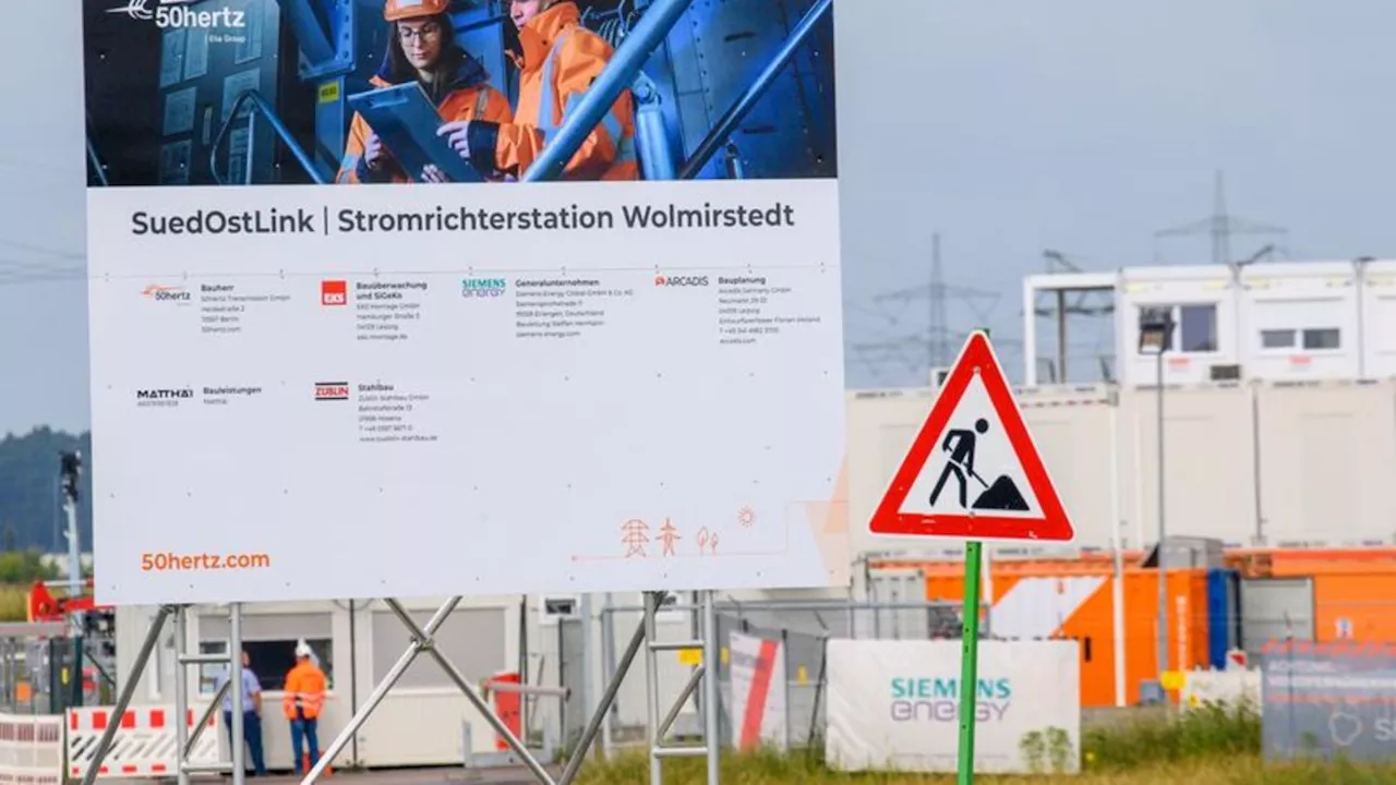 Energieversorgung: Erste Kabel für Stromtrasse SuedOstLink in Bayern verlegt