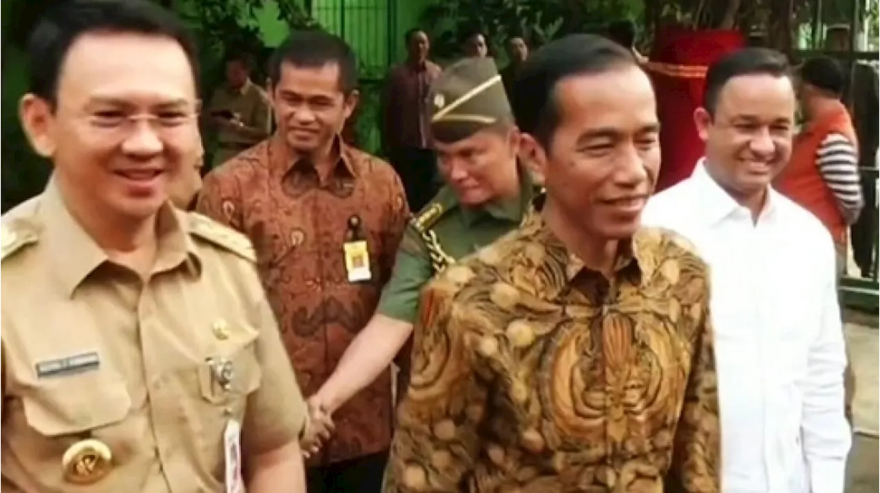 Penampakan Lawas Jokowi, Anies dan Ahok Masih 'Satu Geng', Netizen Kenang Masa Ini