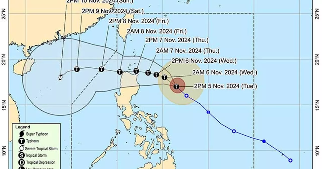 Marce intensifies over Philippine Sea east of Isabela