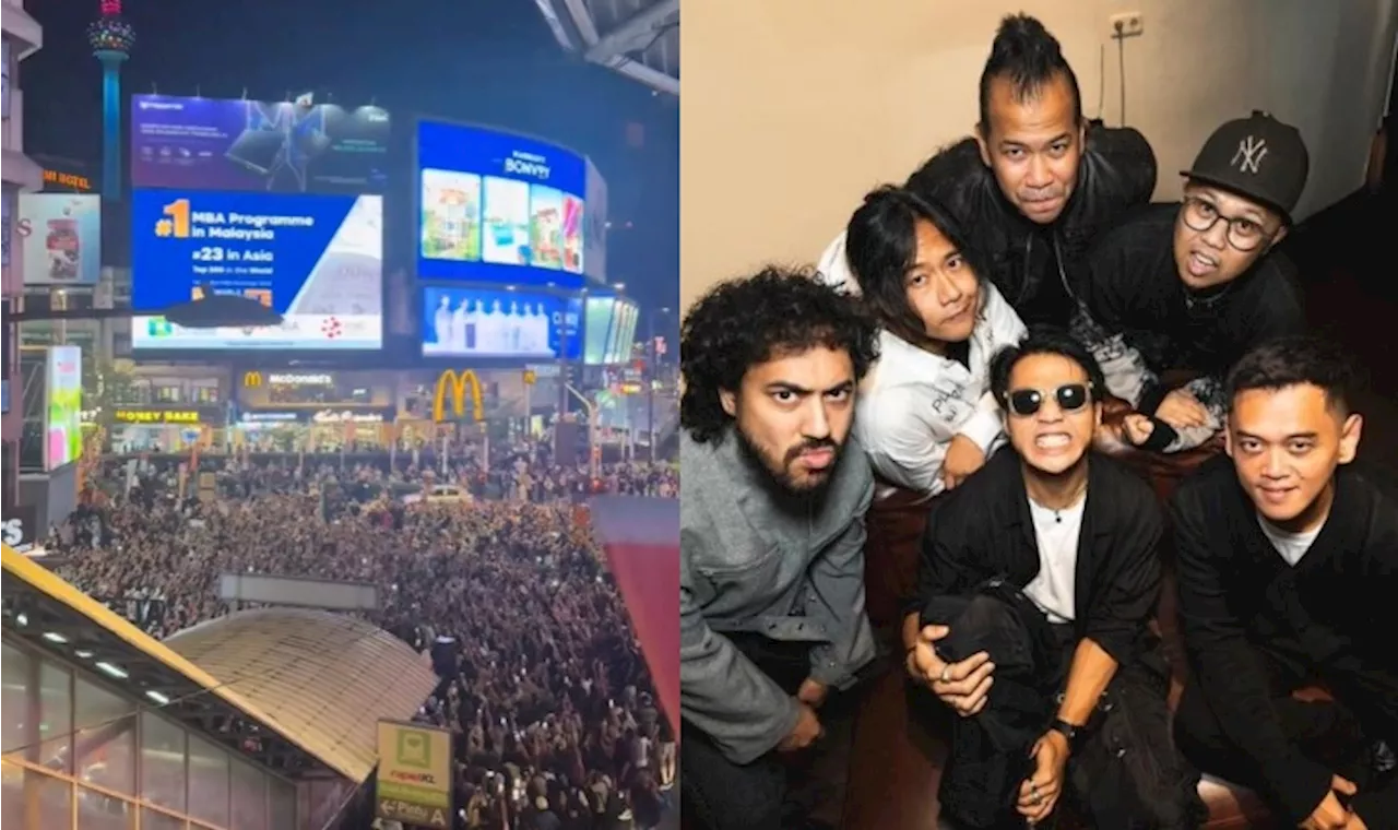 – Nidji Buat Konsert Free, Jalan Bukit Bintang Dibanjiri Peminat!