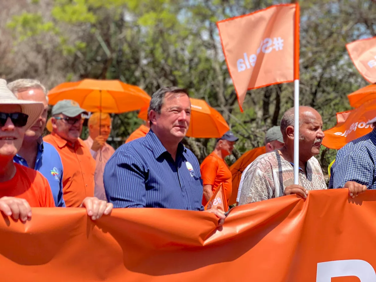 WATCH: DA joins AfriForum in march against Bela Act