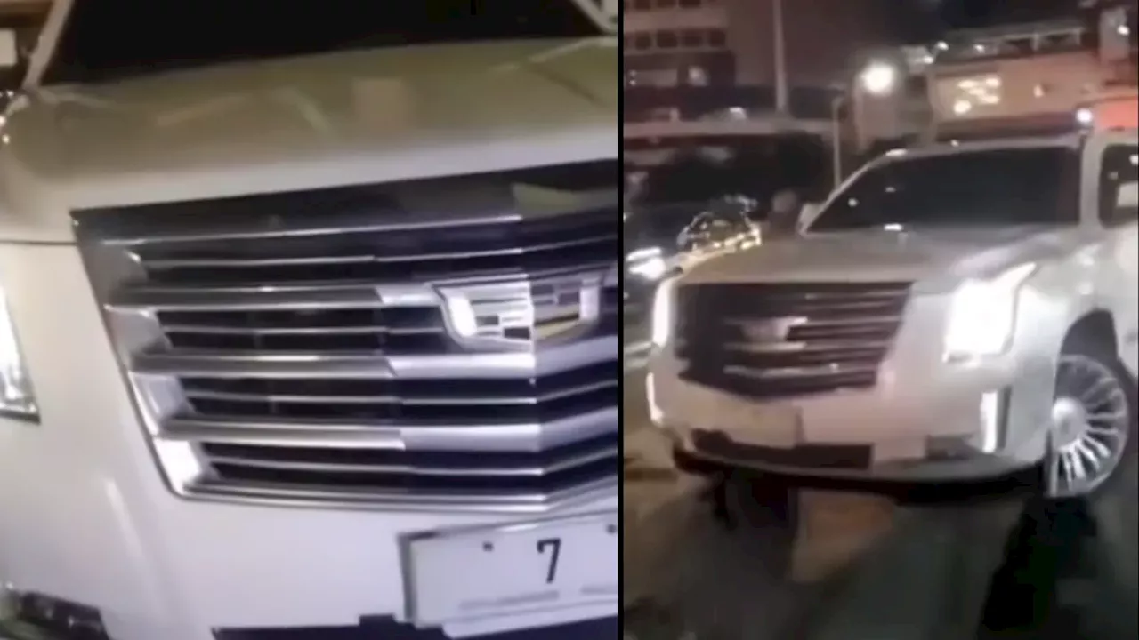 SUV driver who tried to run over EDSA Busway enforcer had a fake ‘7’ plate