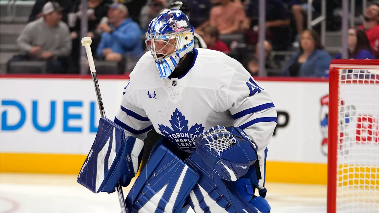 Ice Chips: Stolarz in starter's net at Leafs skate