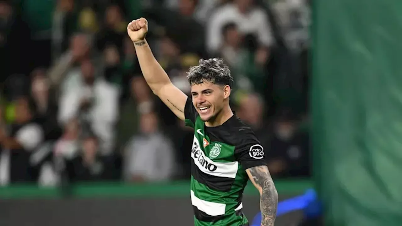 Maxi Araújo le anota golazo al Manchester City en goleada del Sporting Lisboa