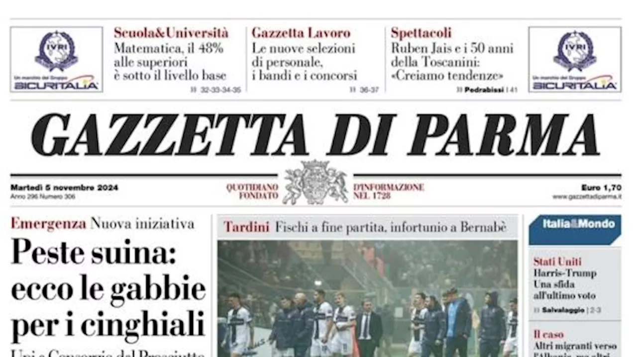 Gazzetta di Parma: 'Il Parma non sa più vincere e il Genoa di Gilardino ringrazia'