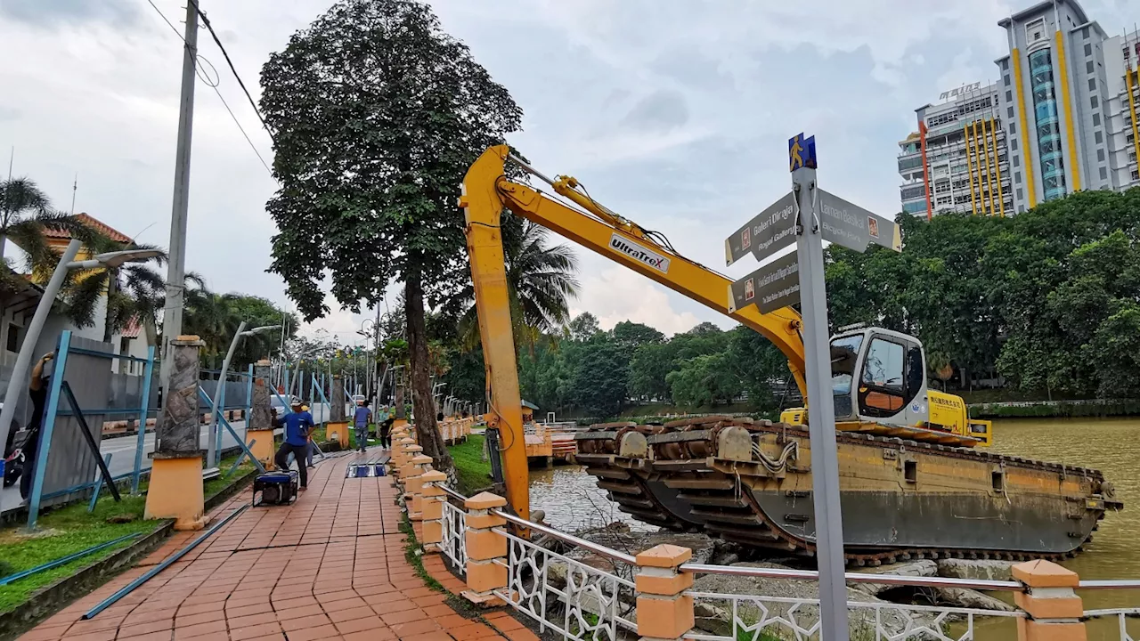 Elak air melimpah, dasar kolam Taman Tasik Seremban dibaiki