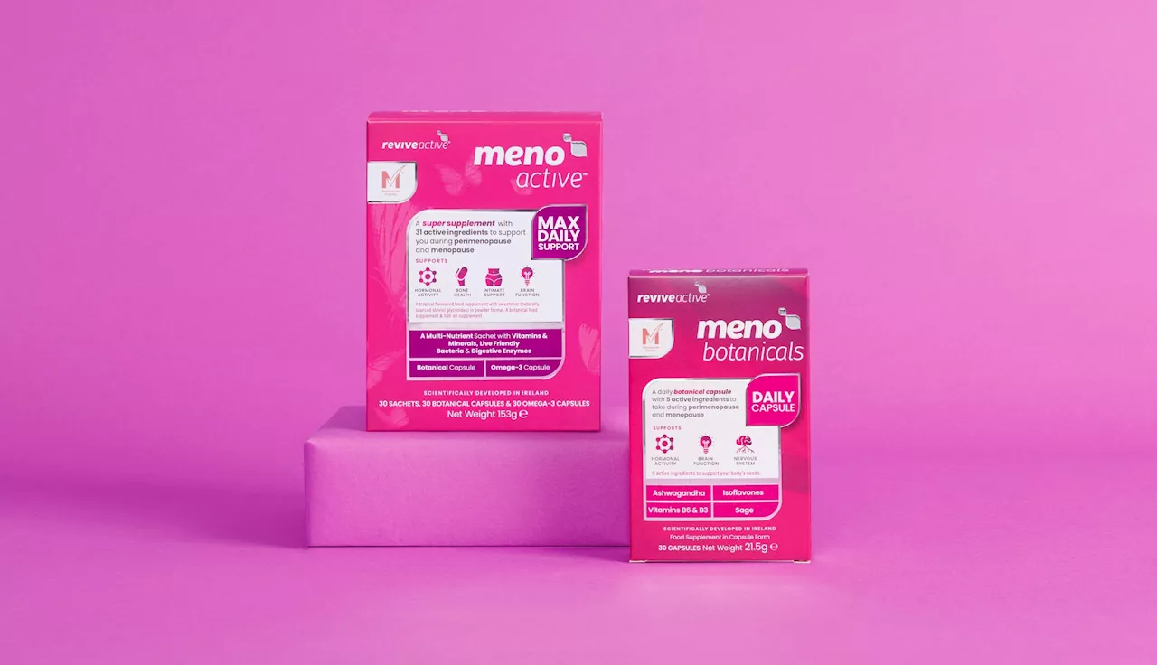 New Meno Active and Meno Botanicals are here to support your menopause journey