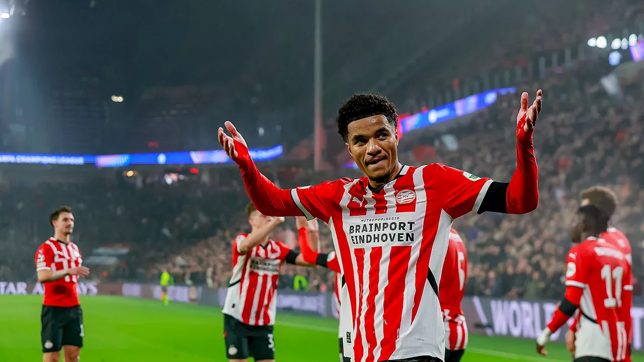 PSV boekt grootste Champions League-zege in clubhistorie; uitvallen Noa Lang smet op overwinning