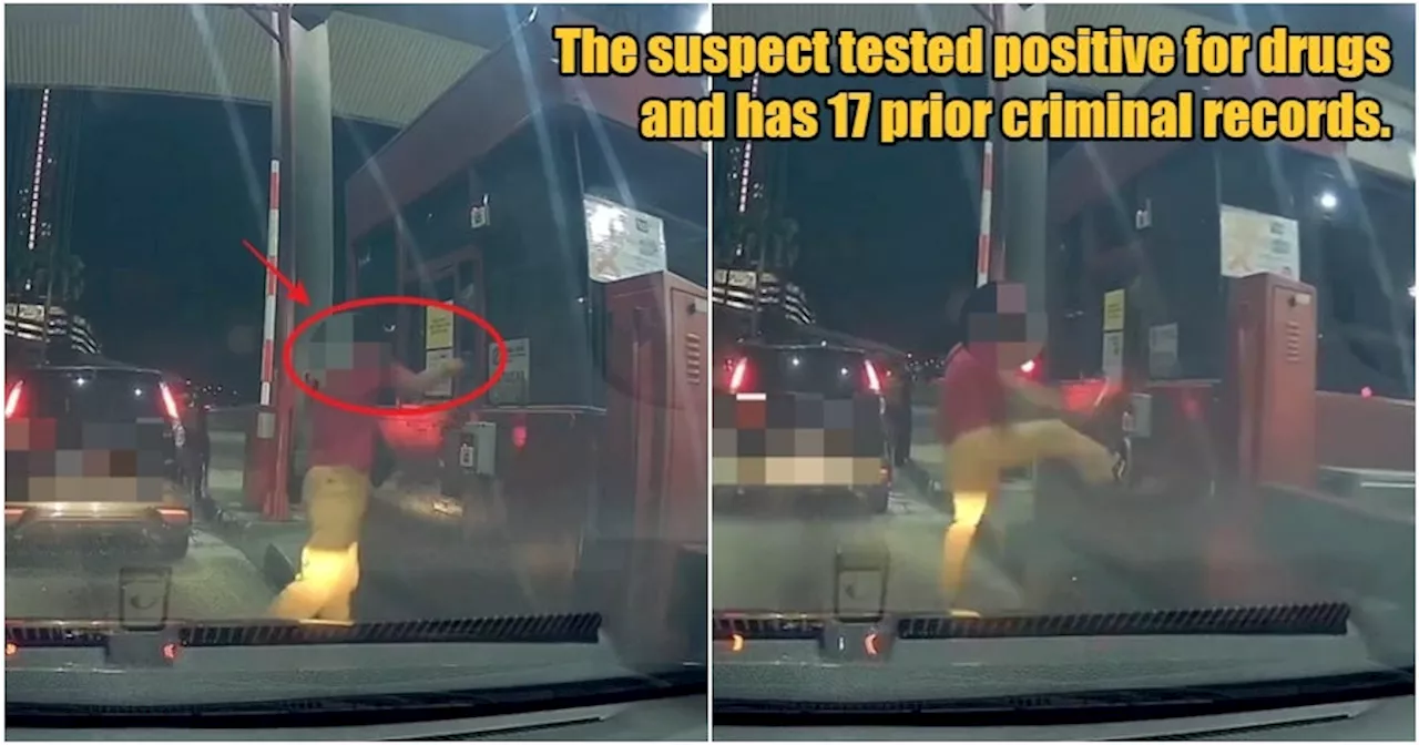 M’sian Driver Arrested After Losing Temper at Toll Operator Who Told Him Off for Tapping Reader Too Hard