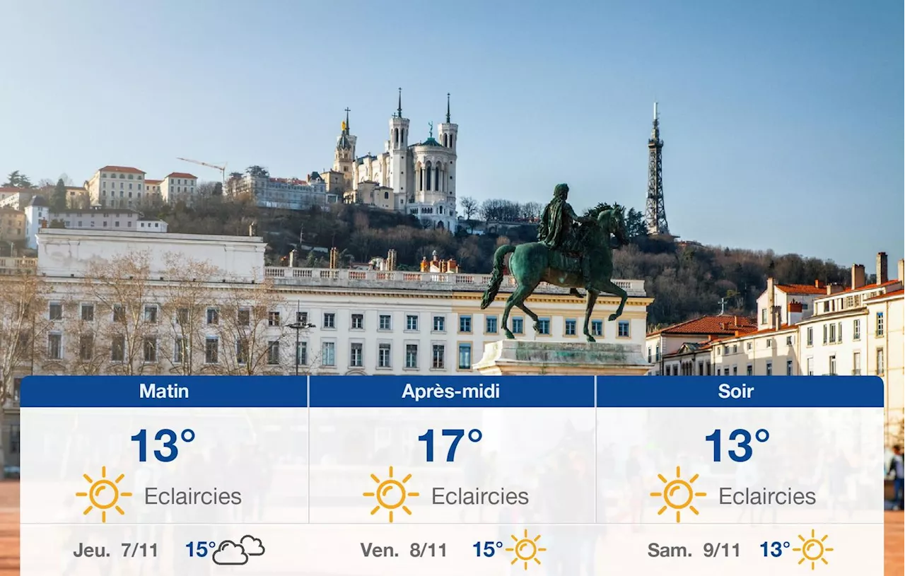 Météo Lyon: prévisions du mercredi 6 novembre 2024