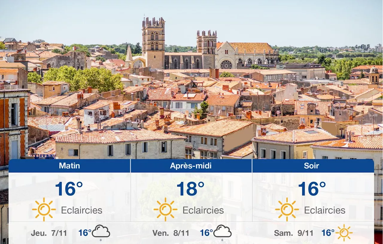 Météo Montpellier: prévisions du mercredi 6 novembre 2024