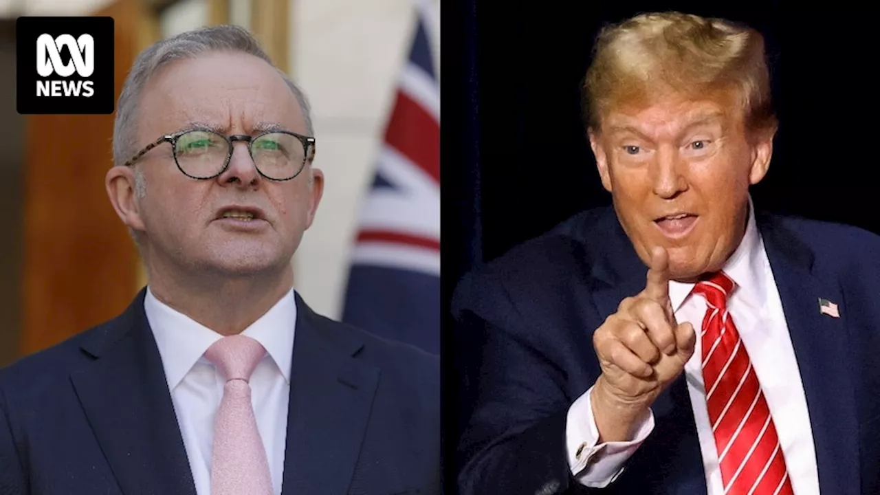 Anthony Albanese and Peter Dutton congratulate Donald Trump on election win