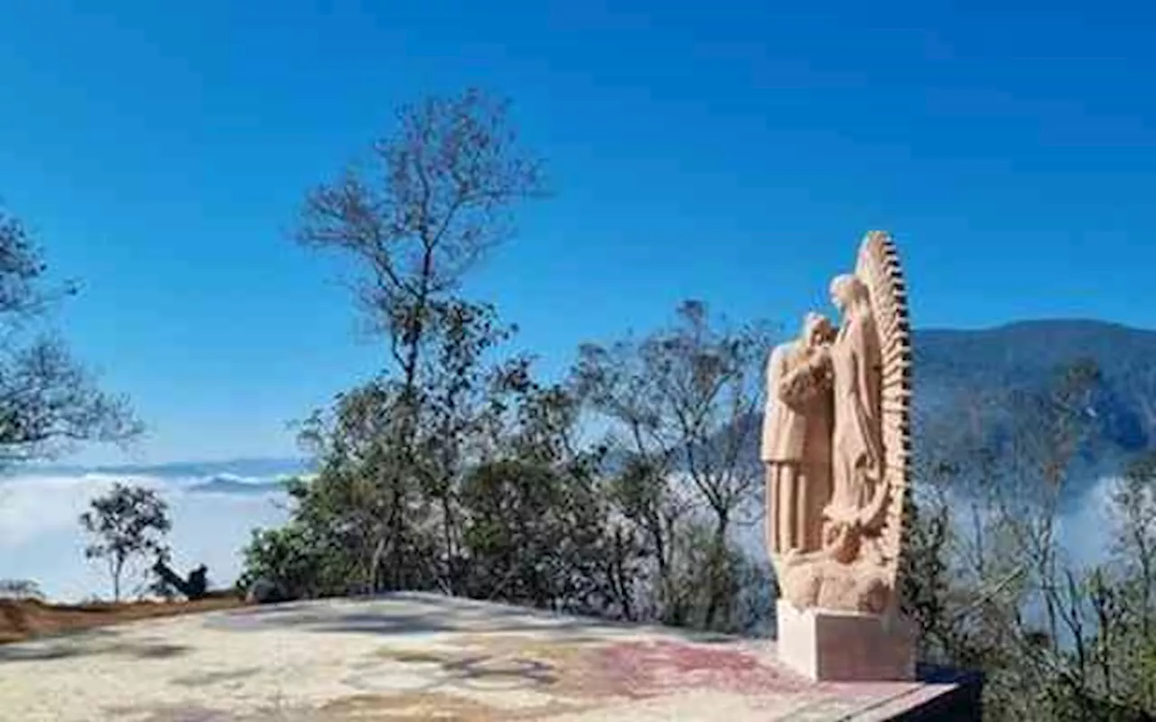 La Virgen en el Pico de Orizaba: En La Perla, crean 'El Camino de Guadalupe'