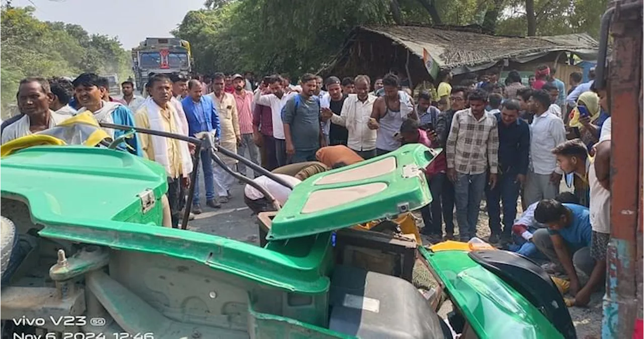 Hardoi Road Accident: अनियंत्रित होकर पलटा टेम्पो, अचानक सामने आ गया था डीसीएम, 10 की मौत और पांच घायल